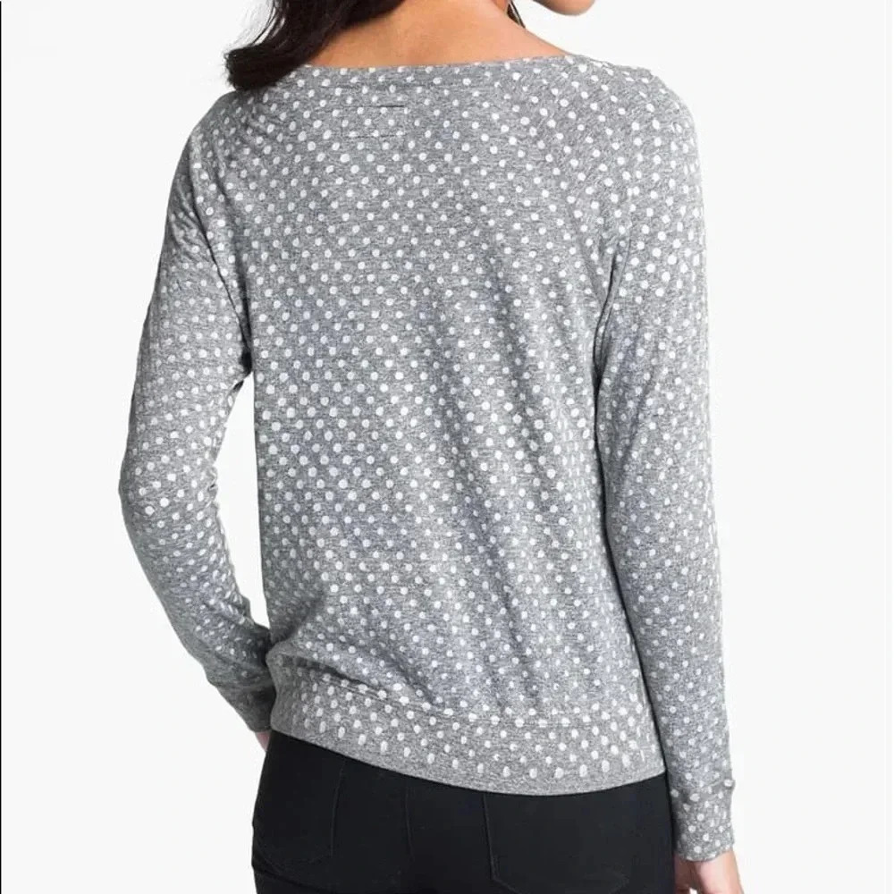 CURRENT/ELLIOTT NEW Letterman Polka Dot Top Tee - Picture 3 of 8